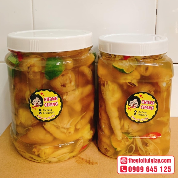 Mẫu tem chân gà Chang Chang tròn hiện đại, dễ nhìn