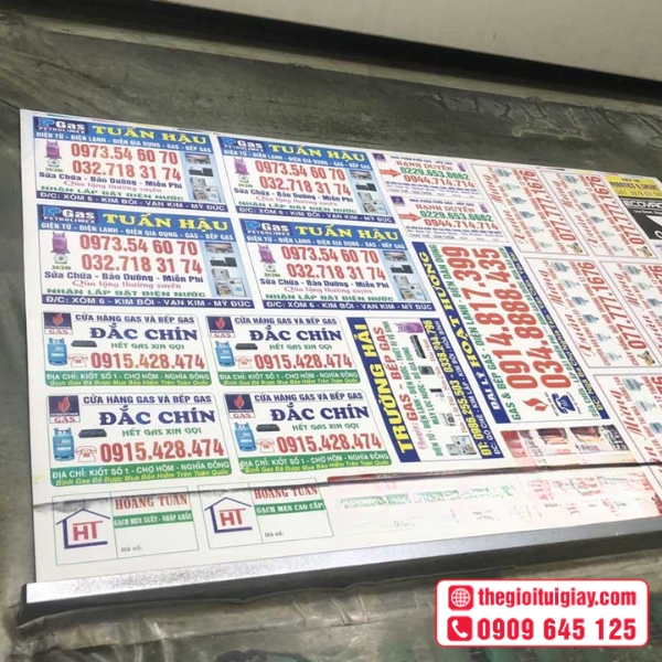  Mẫu tem dán bình gas cao cấp, bám dính tốt 