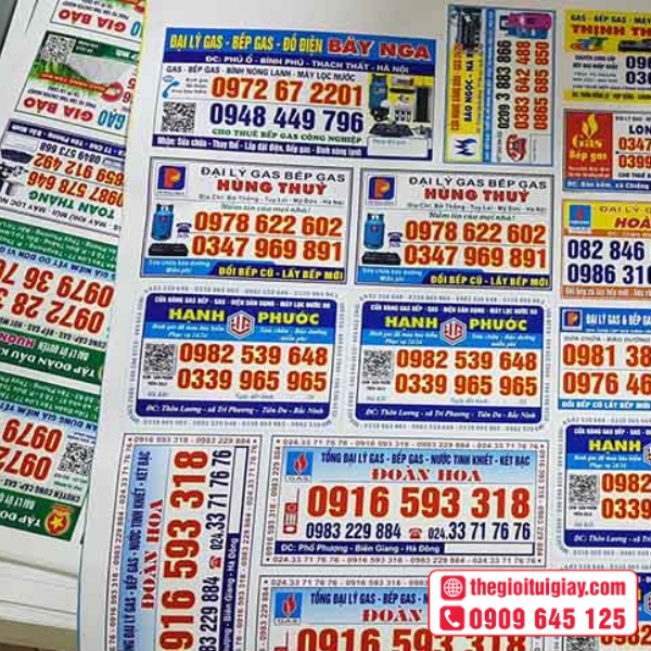  Mẫu tem dán bình gas chất lượng, bền màu theo thời gian 