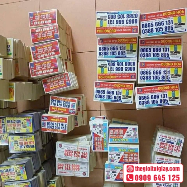 Mẫu tem dán bình gas lấy ngay tại xưởng in nhanh