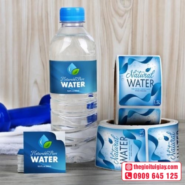  Mẫu nhãn mác bình nước đóng chai 