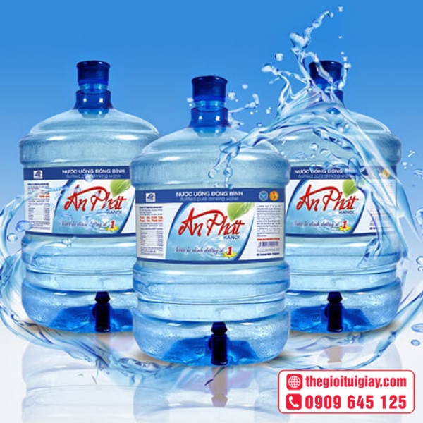 Mẫu tem dán bình nước sang trọng An Phát