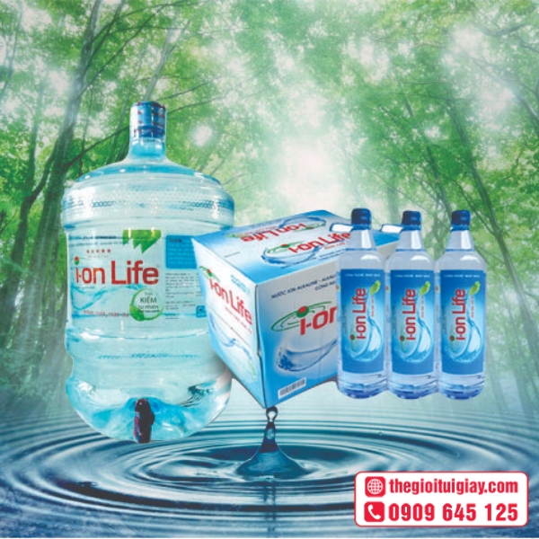  Mẫu decal dán bình nước chống thấm Ion Life 