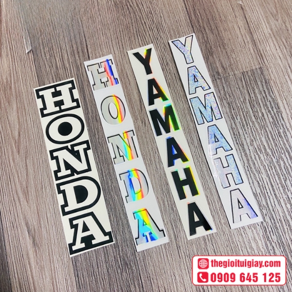  Mẫu tem phuộc trước Honda, Yamaha phong cách tối giản 