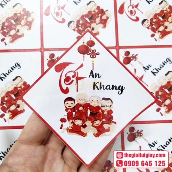  Mẫu tem dán Tết in decal giấy giá rẻ 