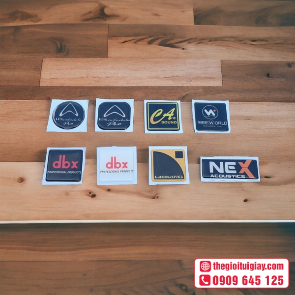  Mẫu tem dán logo loa bền đẹp 