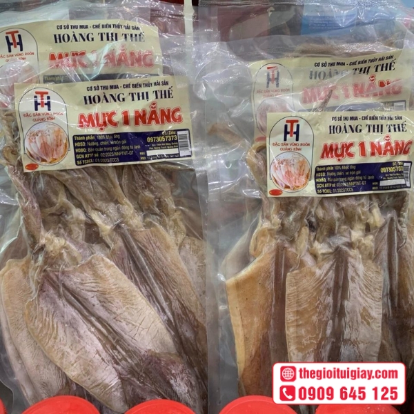  Mẫu tem hải sản đông lạnh mực một nắng đẹp, giá tốt 