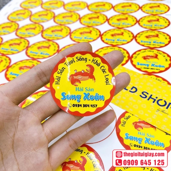  Mẫu tem hải sản Sang Xuân cao cấp cho doanh nghiệp F&B 