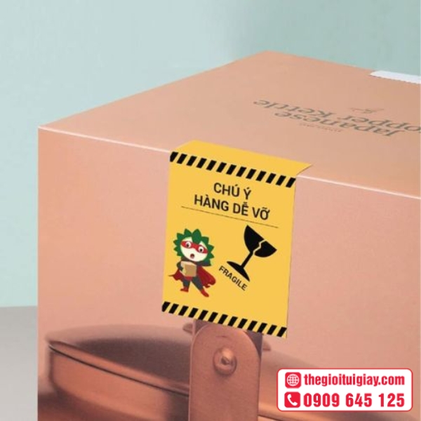  Mẫu tem cảnh báo hàng dễ vỡ chống bong tróc 