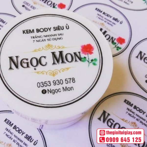  Mẫu tem kem body Ngọc Mon số lượng ít, chất lượng in rõ nét 