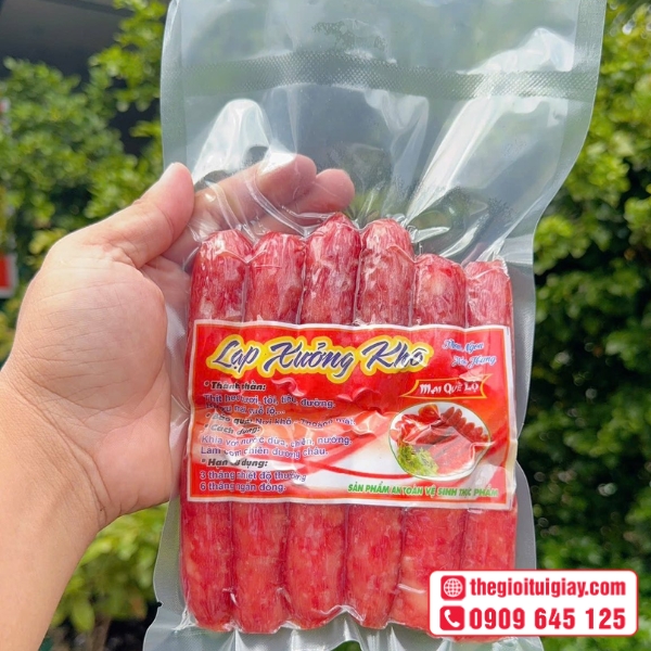 Mẫu tem lạp xưởng khô nhỏ gọn tinh tế