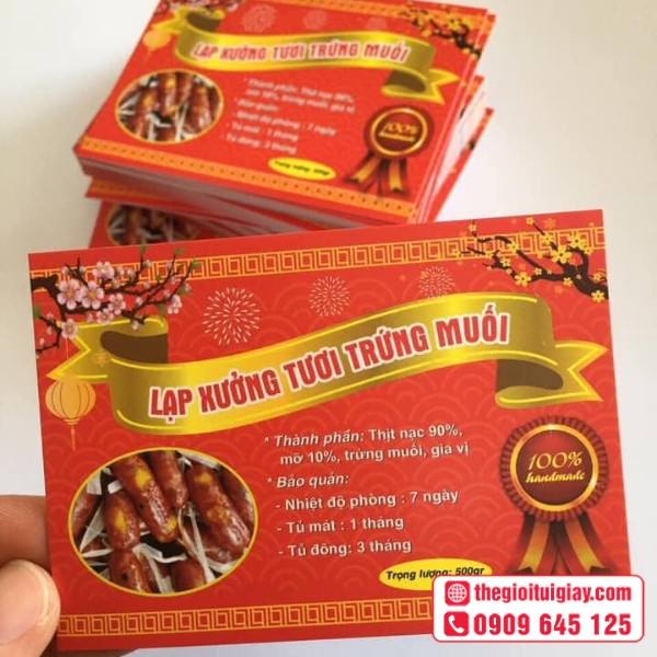  Mẫu tem lạp xưởng tươi trứng muối đẹp sang trọng 