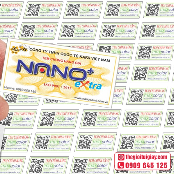  Mẫu tem nhà phân phối bắt mắt, hợp xu hướng Nano Extra 