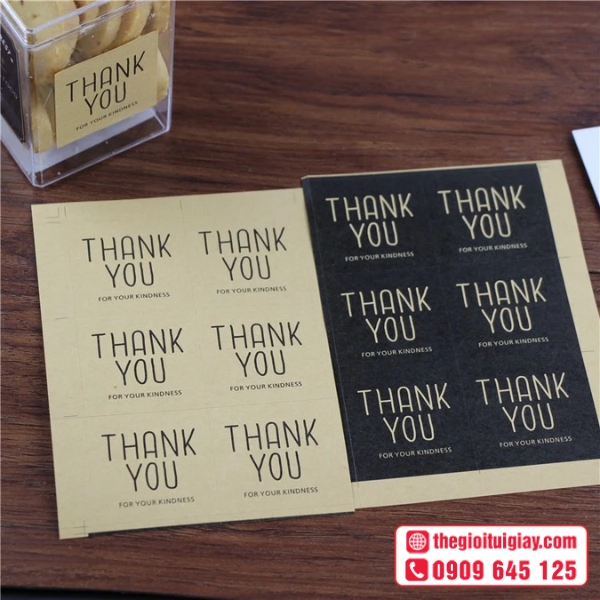  Mẫu tem nhãn hình vuông phong cách tối giản 