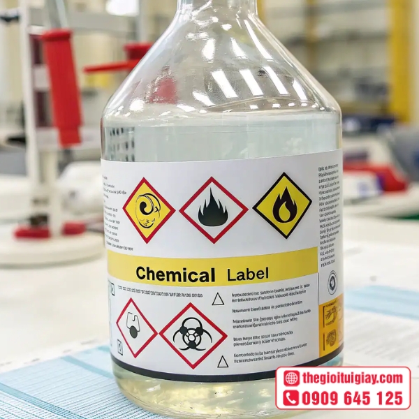 Mẫu tem nhãn hóa chất đạt chuẩn an toàn môi trường