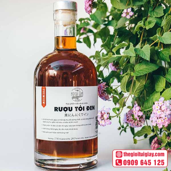  Mẫu thiết kế tem nhãn rượu sang trọng cho quà tặng - Rượu Tỏi Đen 