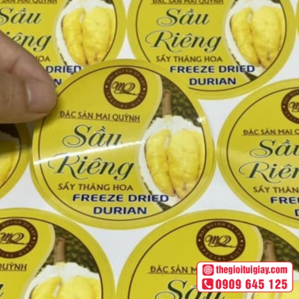  Mẫu tem nhãn sầu riêng đẹp và dễ nhận diện - Mai Quỳnh 