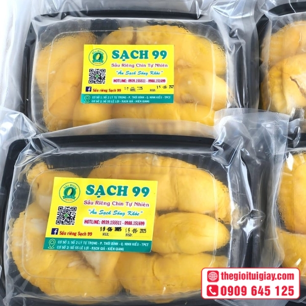  Mẫu tem nhãn bao bì sầu riêng chuyên nghiệp - Sạch 99 