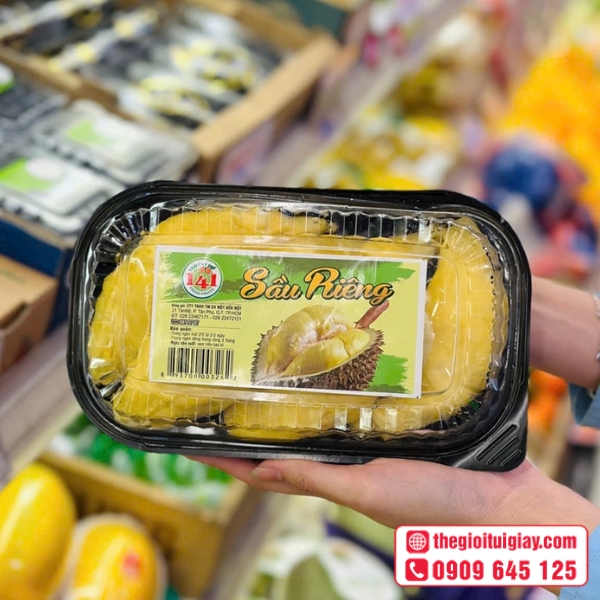  Mẫu in tem nhãn nông sản cho sầu riêng tươi 