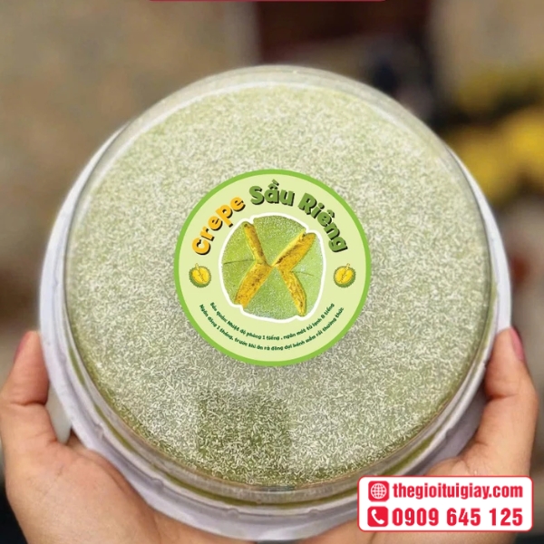  Mẫu tem nhãn sầu riêng sáng tạo, ấn tượng - Crepe Sầu Riêng 