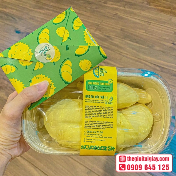  Mẫu thiết kế tem nhãn sầu riêng độc đáo 