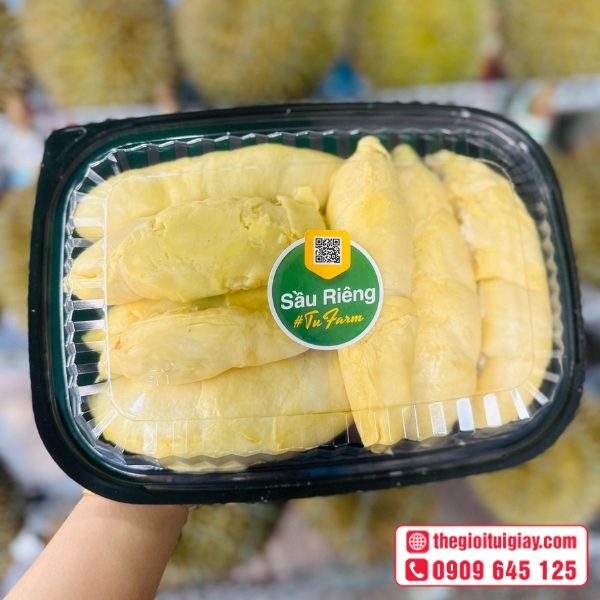  Mẫu tem nhãn sầu riêng có mã QR truy xuất nguồn gốc 