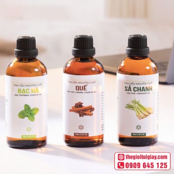  Mẫu tem nhãn tinh dầu đẹp dán lọ thủy tinh 