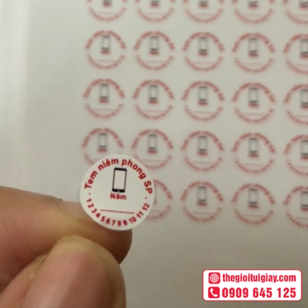 Mẫu tem niêm phong cuộn tiện lợi dễ sử dụng