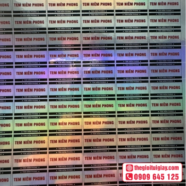 Mẫu in tem niêm phong theo yêu cầu thiết kế riêng