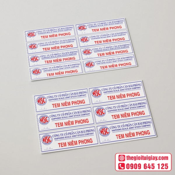 Mẫu tẫu tem niêm phong đẹp sang trọng chống giả