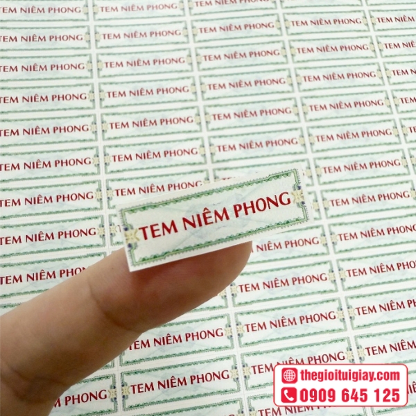 Mẫu tem niêm phong thiết kế sáng tạo bắt mắt