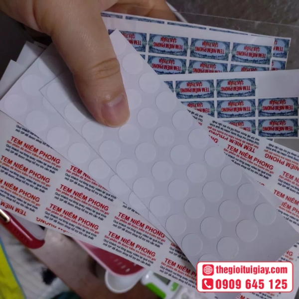 Mẫu in tem niêm phong đẹp tăng độ tin cậy sản phẩm