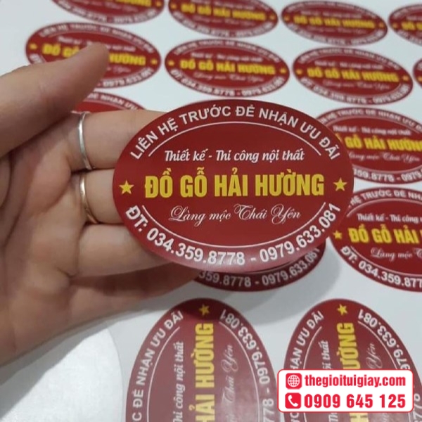 Mẫu tem nội thất sang trọng in sắc nét - Đồ Gỗ Hải Đường