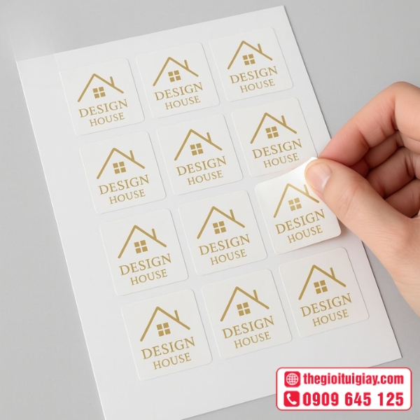  Mẫu tem nội thất in chất lượng cao chống bong tróc 