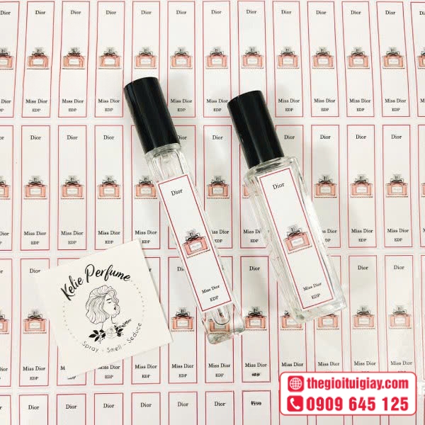  Mẫu tem nước hoa chiết sang trọng cho doanh nghiệp - Dior 