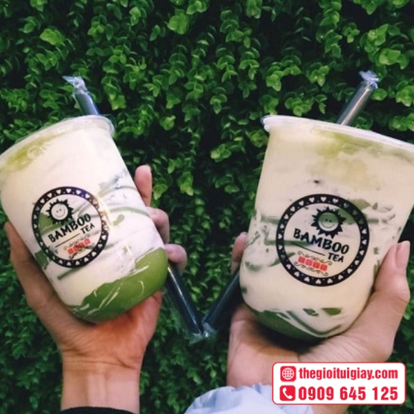  Mẫu tem trà sữa trong suốt giúp ly nước thêm bắt mắt - Bamboo Tea 