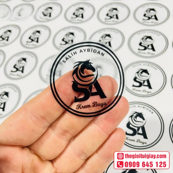  Mẫu tem trong suốt logo thương hiệu chuyên nghiệp 