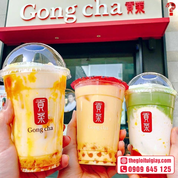  Mẫu tem trong suốt thiết kế độc quyền cho thương hiệu - Gong cha 