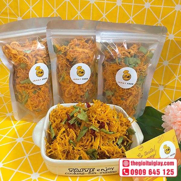 Mẫu thiết kế tem ăn vặt độc quyền Jamay Food thể hiện cá tính thương hiệu