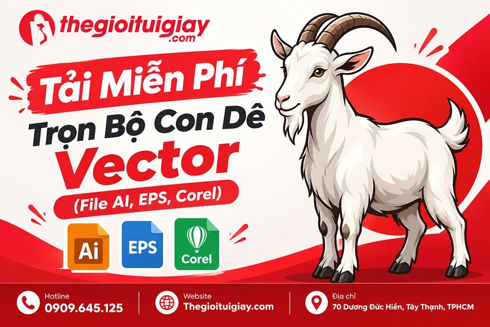 Tải Miễn Phí Trọn Bộ Con Dê Vector (File AI, EPS, Corel)