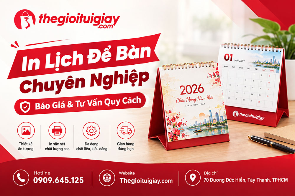 In Lịch Để Bàn
