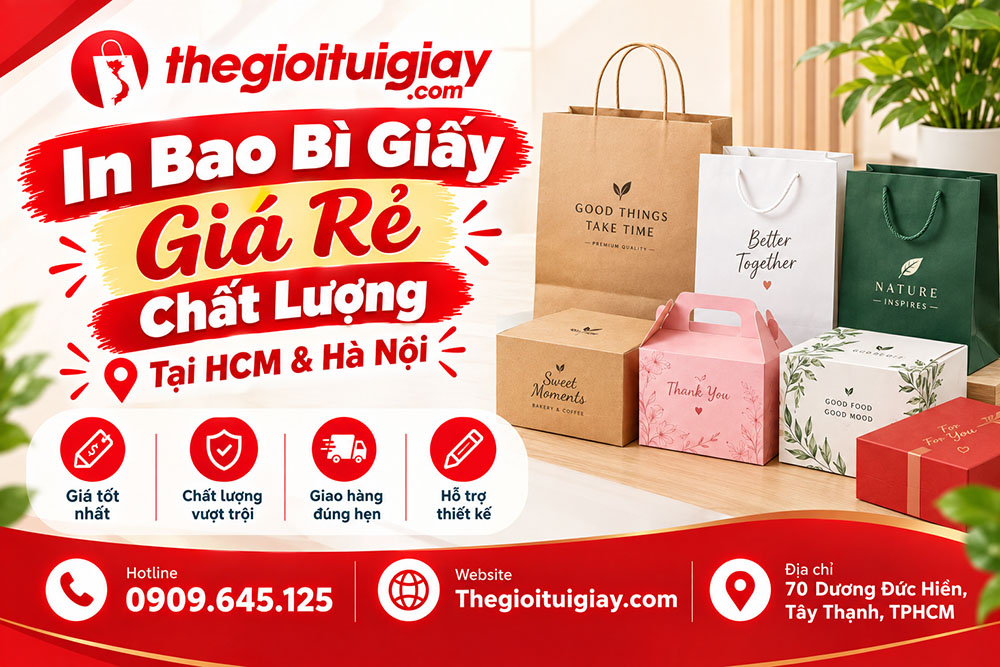 In Bao Bì Giấy Giá Rẻ Chất Lượng Tại HCM & Hà Nội