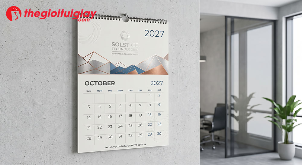 Thiết kế lịch độc quyền nhận diện thương hiệu chuy&ecirc;n nghiệp