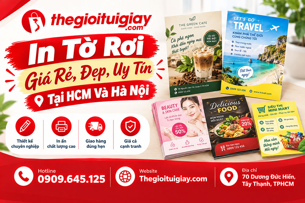 In Tờ Rơi Giá Rẻ, Đẹp, Uy Tín Tại HCM Và Hà Nội