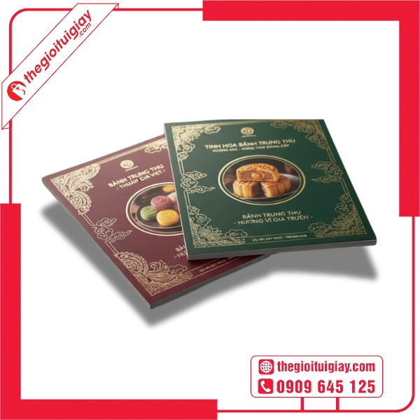 Mẫu catalogue bánh trung thu nghệ thuật thiết kế độc đáo