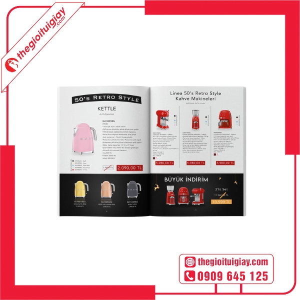 Mẫu catalogue đồ gia dụng theo yêu cầu