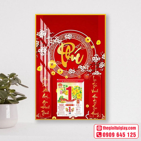 Mẫu lịch treo tường bloc cho năm mới