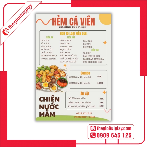 Menu Cá Viên Chiên