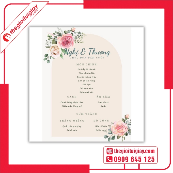 Menu Đám Cưới