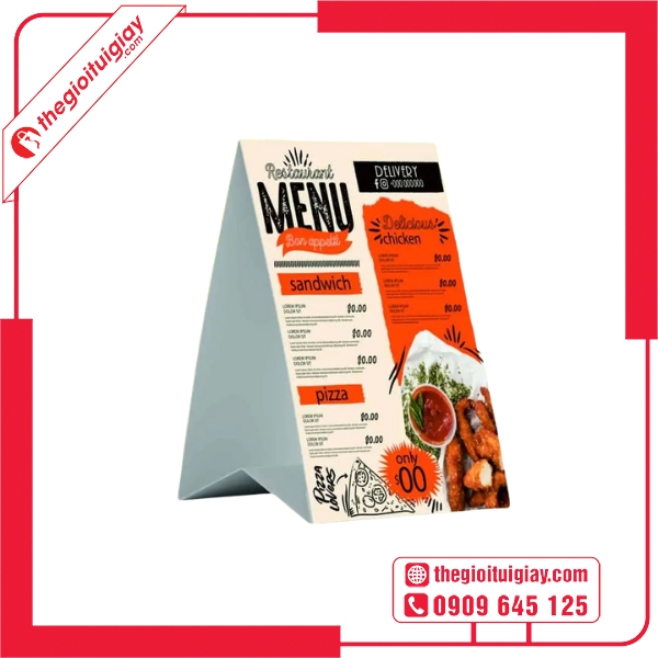  Mẫu menu để bàn phối màu hiện đại, bắt mắt 